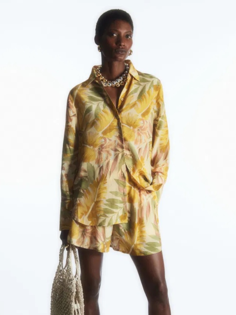 COS Printed Silk Shirt